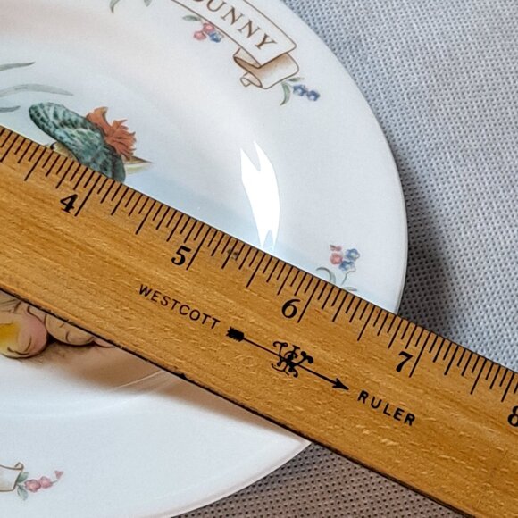 Royal Albert Benjamin Bunny Beatrix Potter 1986 Side Plate 6.5" England - Picture 8 of 11